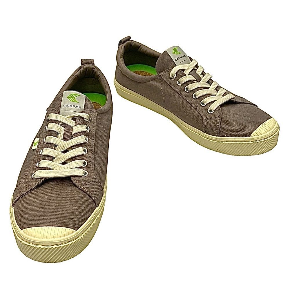 Cariuma Gray Sustainable Low Top Sneakers Men’s Size 13 Casual Lace Up - Picture 5 of 11